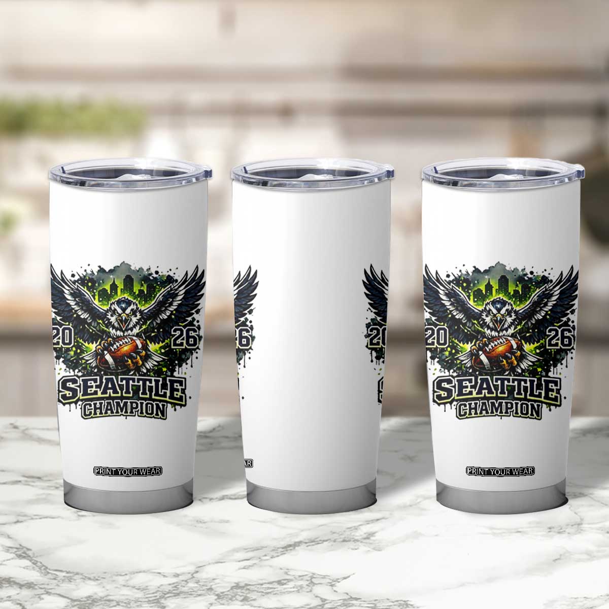 2026 Champion Tumbler Cup Gift For Seattle Sports Fans TS12 Print Your Wear