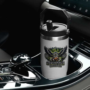 2026 Champion Flip Straw Tumbler Gift For Seattle Sports Fans TS12 Print Your Wear