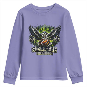 2026 Champion Youth Sweatshirt Gift For Seattle Sports Fans TS12 Violet Print Your Wear