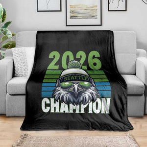 2026 Champion Seattle Throw Blanket 12s Fan Pride TS12 Print Your Wear