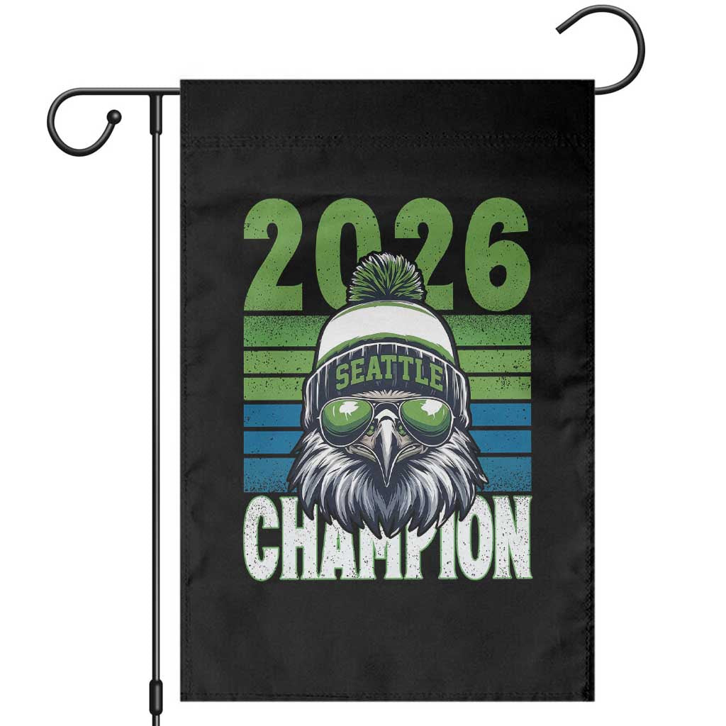 2026 Champion Seattle Garden Flag 12s Fan Pride TS12 Black Print Your Wear