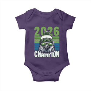 2026 Champion Seattle Baby Onesie 12s Fan Pride TS12 Purple Print Your Wear