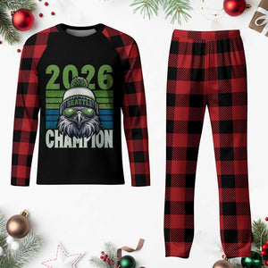 2026 Champion Seattle Plaid Pajama Set 12s Fan Pride TS12 Buffalo Plaid Print Your Wear