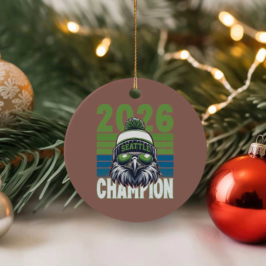 2026 Champion Seattle Ceramic Ornament 12s Fan Pride TS12 1pc Mocha Print Your Wear