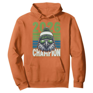2026 Champion Seattle Hoodie 12s Fan Pride TS12 Orange Print Your Wear
