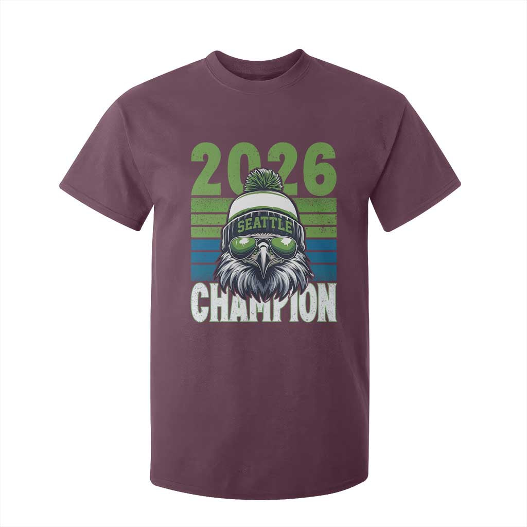 2026 Champion Seattle T Shirt For Kid 12s Fan Pride TS12 Maroon Print Your Wear