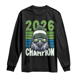 2026 Champion Seattle Long Sleeve Shirt 12s Fan Pride TS12 Black Print Your Wear