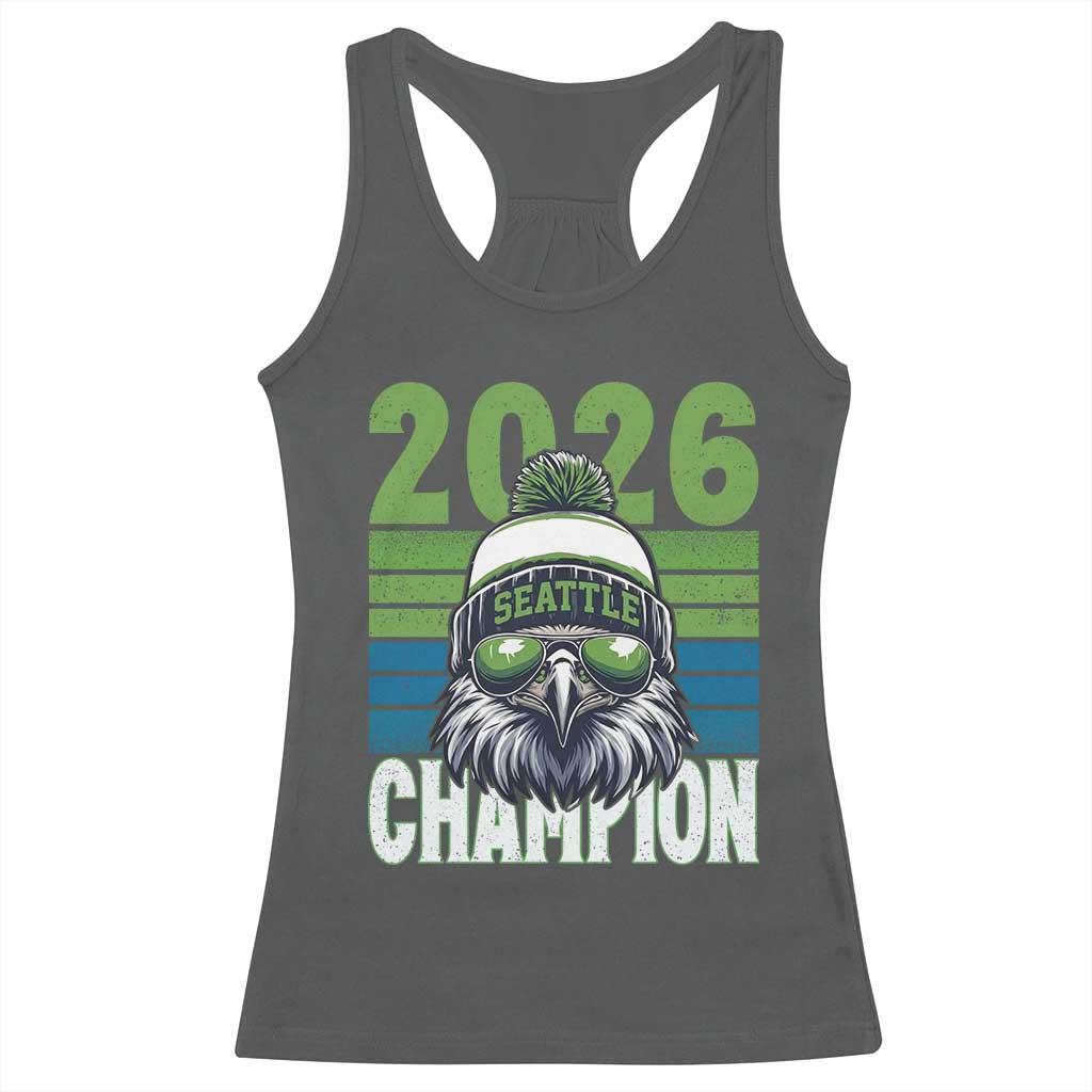 2026 Champion Seattle Racerback Tank Top 12s Fan Pride TS12 Dark Heather Print Your Wear