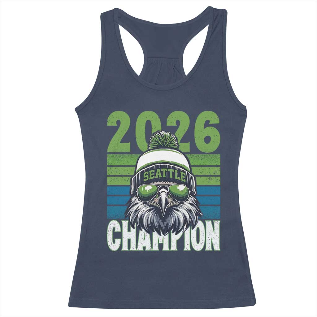 2026 Champion Seattle Racerback Tank Top 12s Fan Pride TS12 Navy Print Your Wear