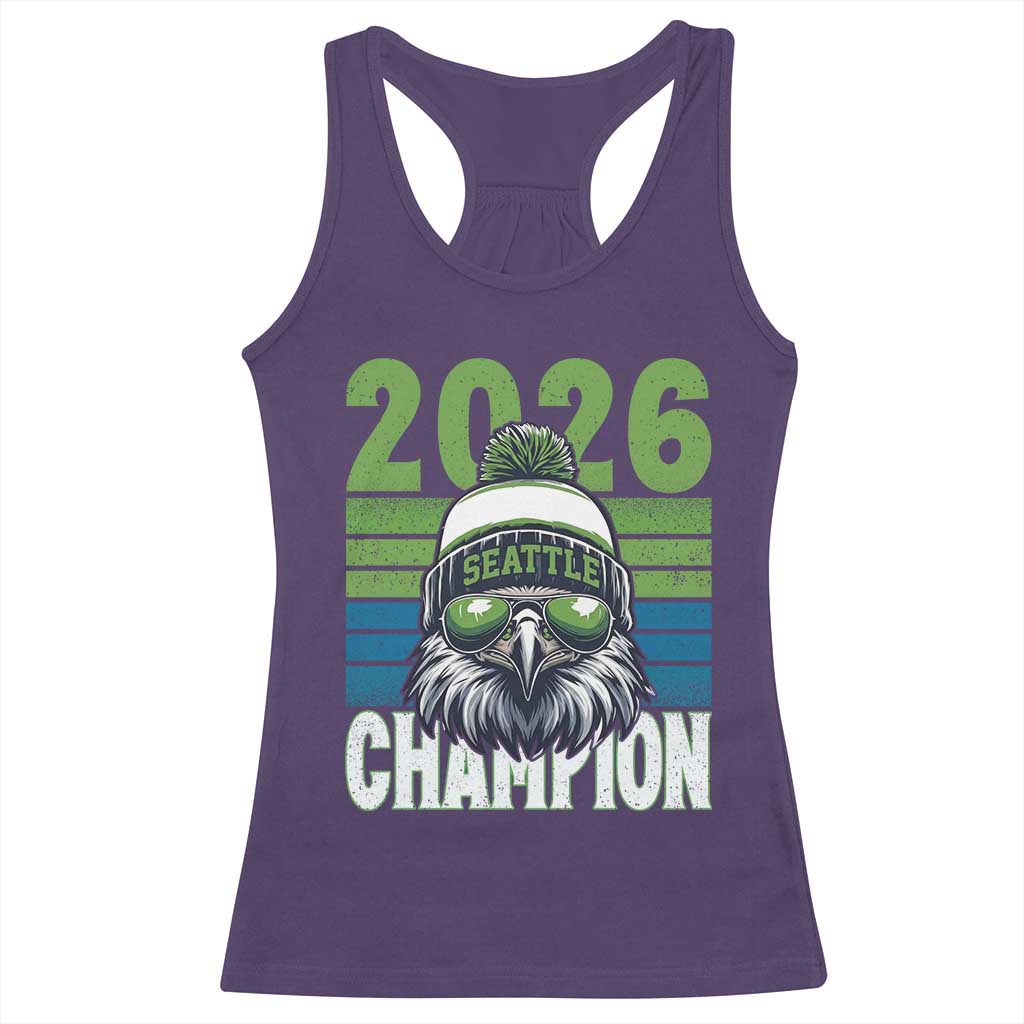 2026 Champion Seattle Racerback Tank Top 12s Fan Pride TS12 Purple Print Your Wear