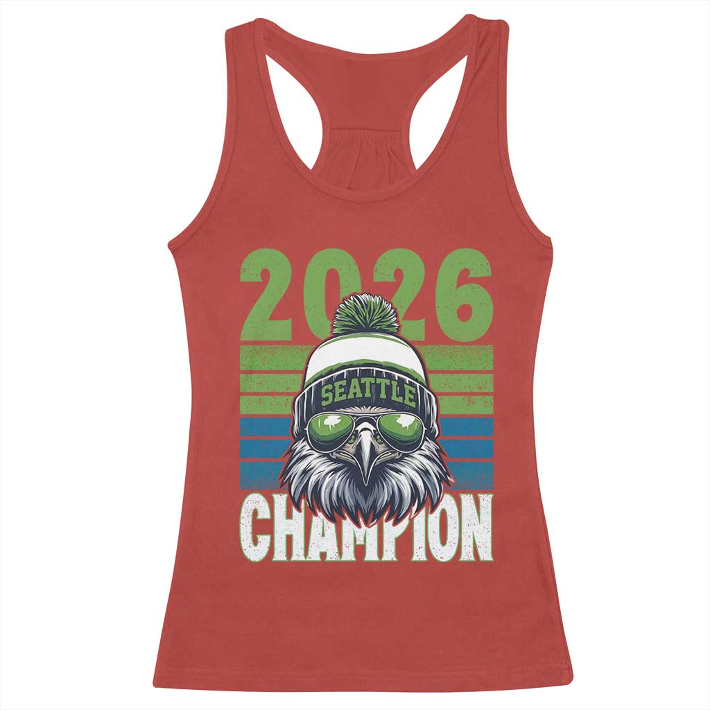 2026 Champion Seattle Racerback Tank Top 12s Fan Pride TS12 Red Print Your Wear
