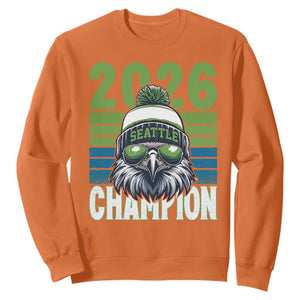 2026 Champion Seattle Sweatshirt 12s Fan Pride TS12 Orange Print Your Wear