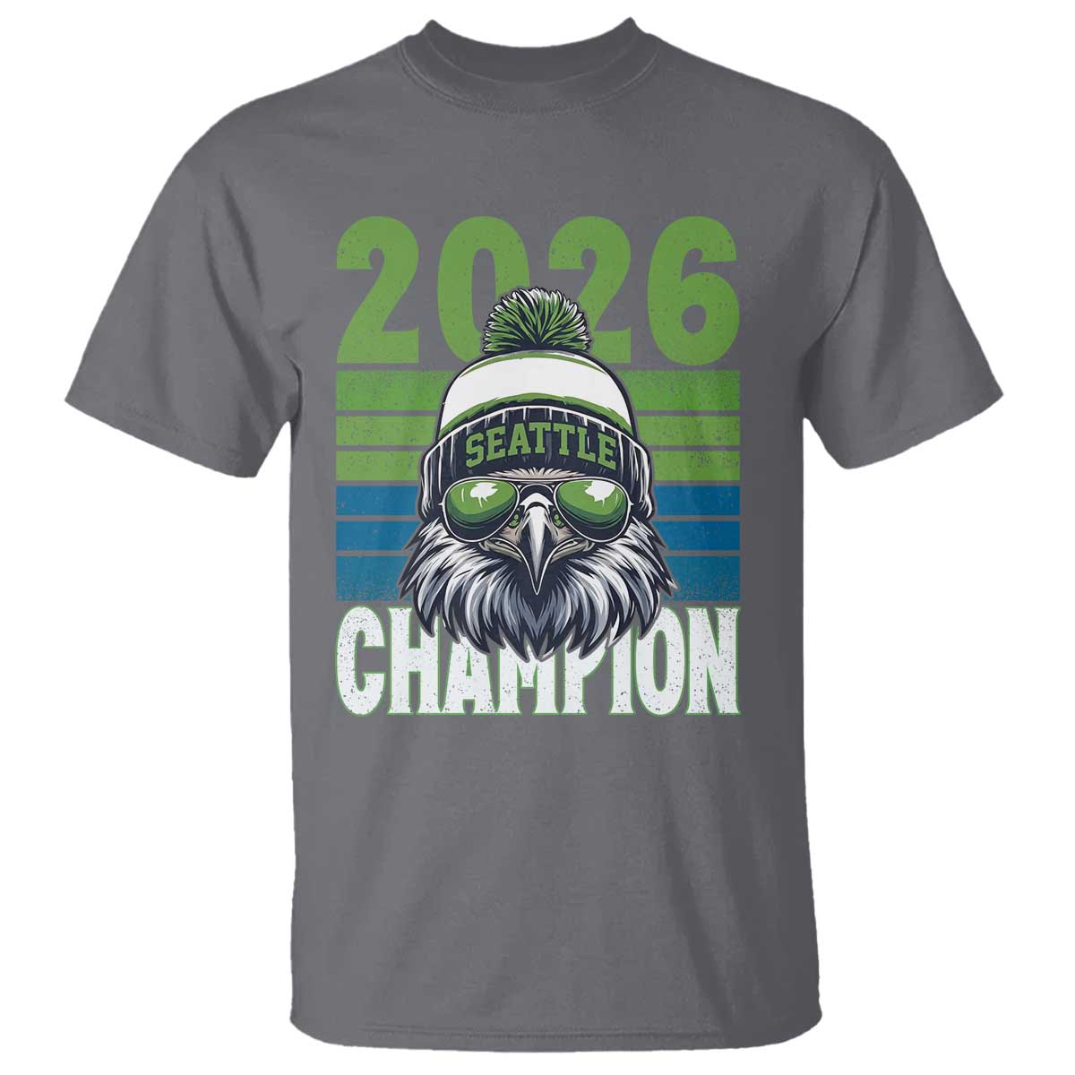 2026 Champion Seattle T Shirt 12s Fan Pride TS12 Charcoal Print Your Wear