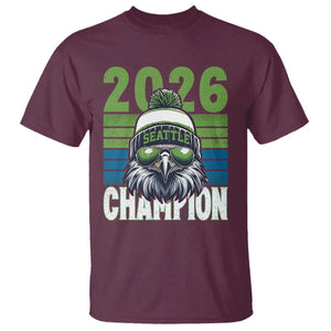 2026 Champion Seattle T Shirt 12s Fan Pride TS12 Maroon Print Your Wear