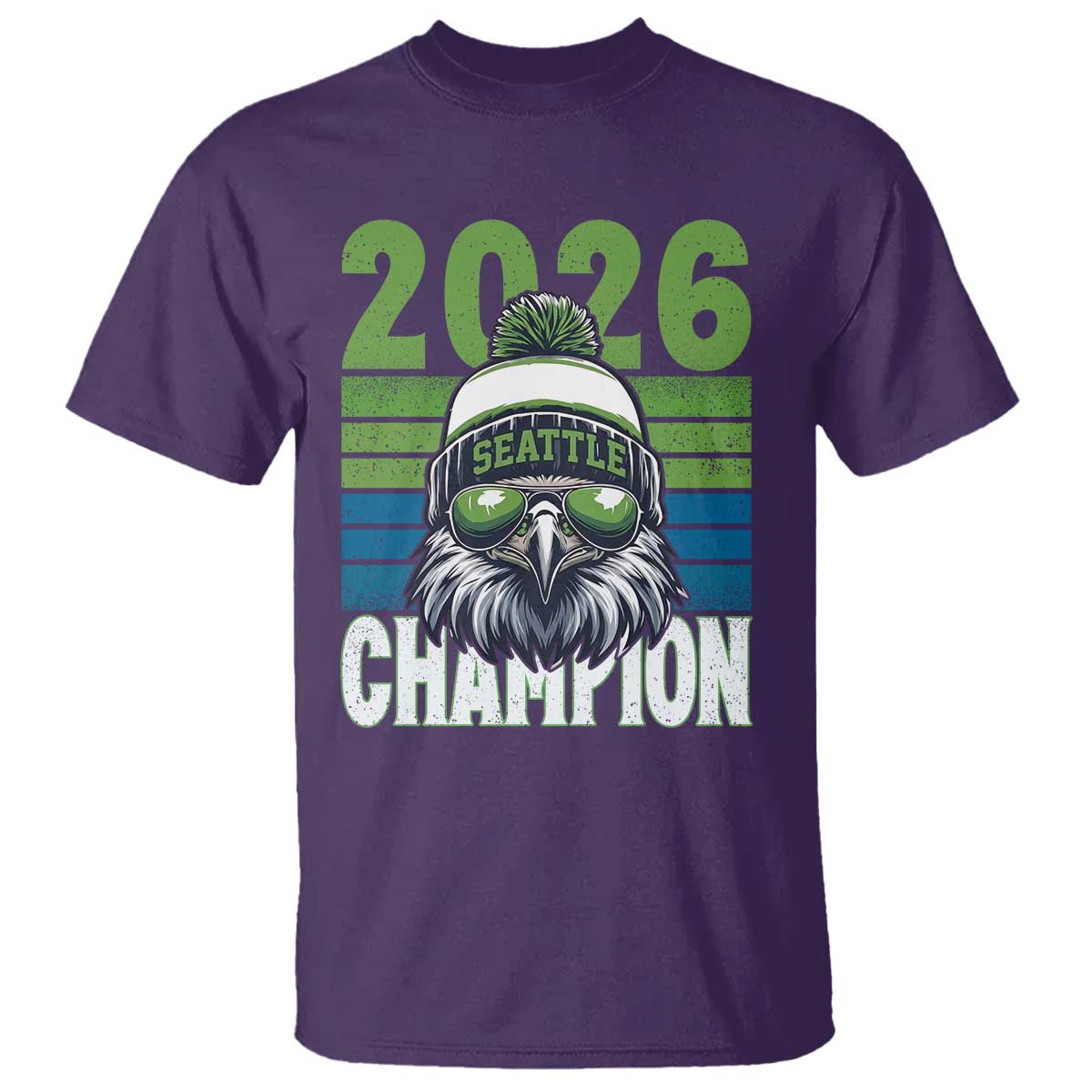 2026 Champion Seattle T Shirt 12s Fan Pride TS12 Purple Print Your Wear
