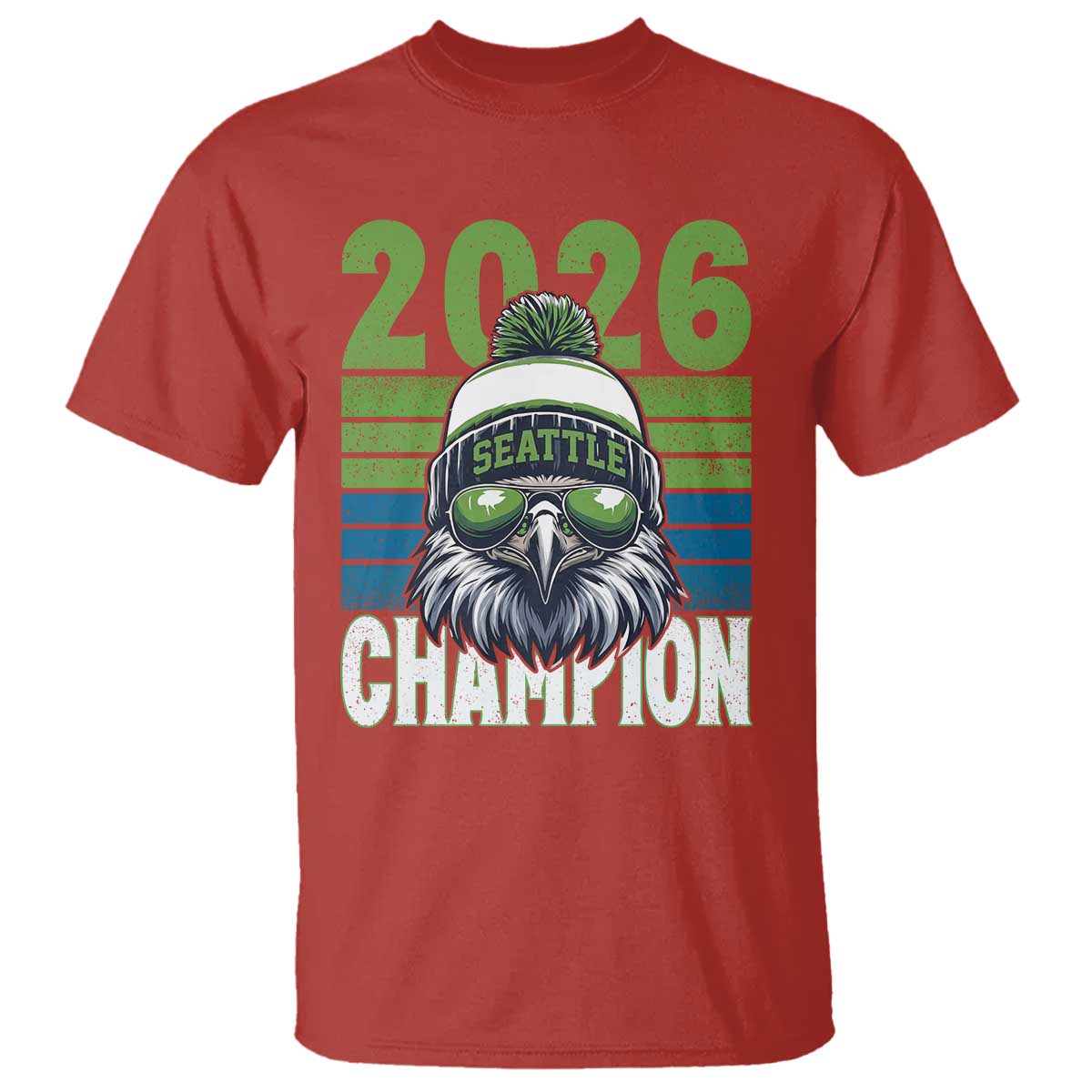 2026 Champion Seattle T Shirt 12s Fan Pride TS12 Red Print Your Wear