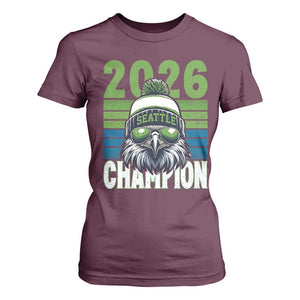 2026 Champion Seattle T Shirt For Women 12s Fan Pride TS12 Maroon Print Your Wear