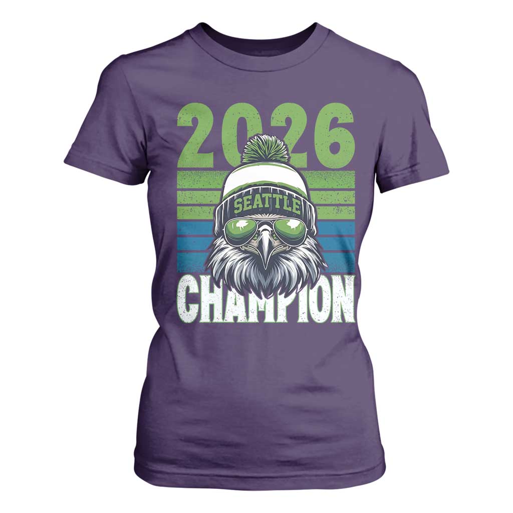 2026 Champion Seattle T Shirt For Women 12s Fan Pride TS12 Purple Print Your Wear