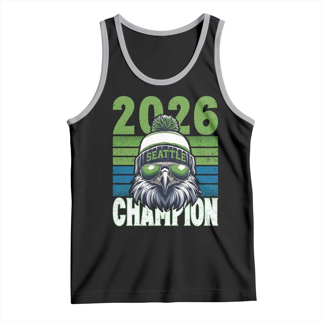 2026 Champion Seattle Tank Top 12s Fan Pride TS12 Black Athletic Heather Print Your Wear