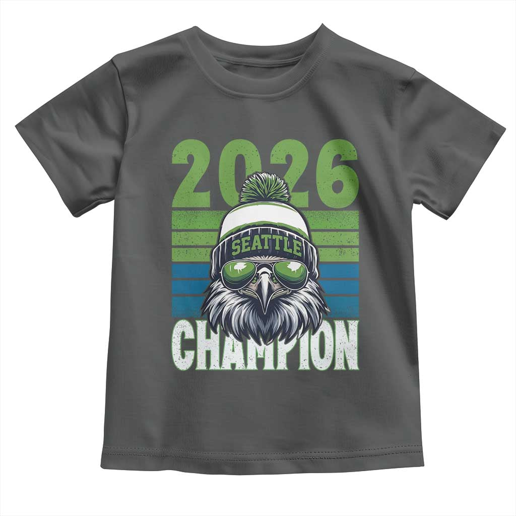 2026 Champion Seattle Toddler T Shirt 12s Fan Pride TS12 Dark Heather Print Your Wear
