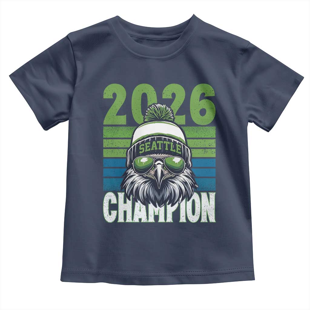 2026 Champion Seattle Toddler T Shirt 12s Fan Pride TS12 Navy Print Your Wear