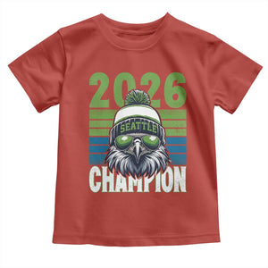 2026 Champion Seattle Toddler T Shirt 12s Fan Pride TS12 Red Print Your Wear