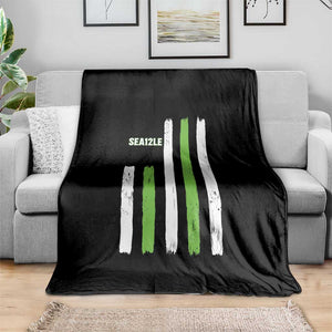 SEA12LE Champion Football Fan Gift Throw Blanket Blue Green Pride TS12 Print Your Wear