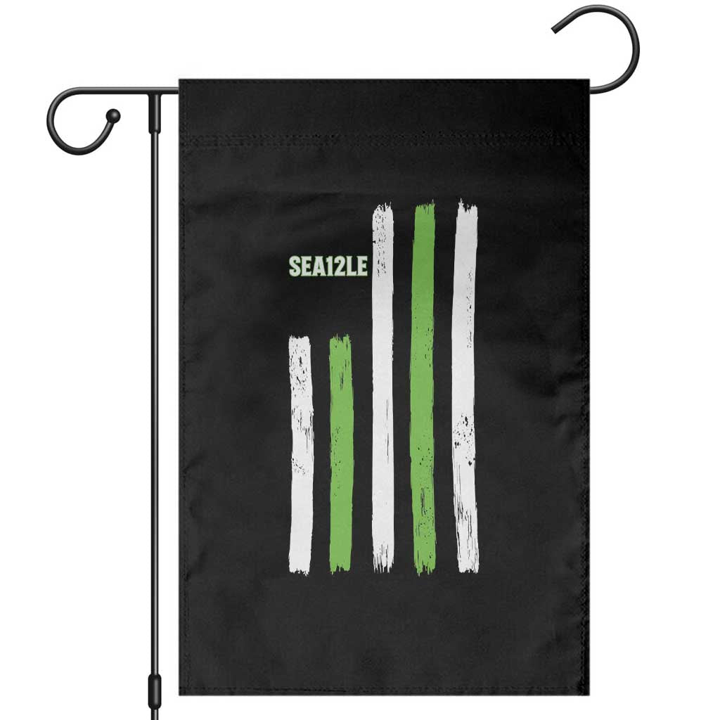 SEA12LE Champion Football Fan Gift Garden Flag Blue Green Pride TS12 Black Print Your Wear
