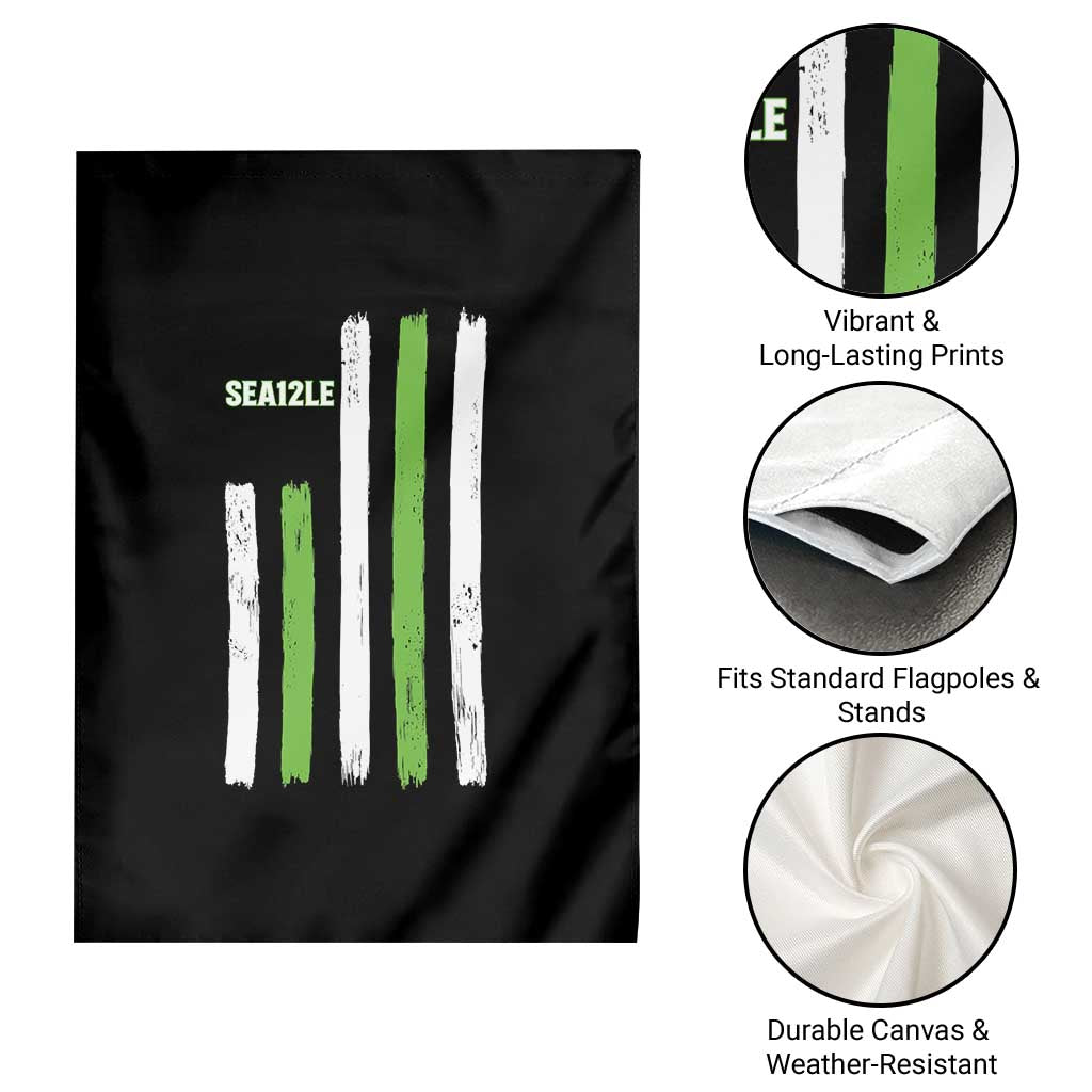 SEA12LE Champion Football Fan Gift Garden Flag Blue Green Pride TS12 Print Your Wear