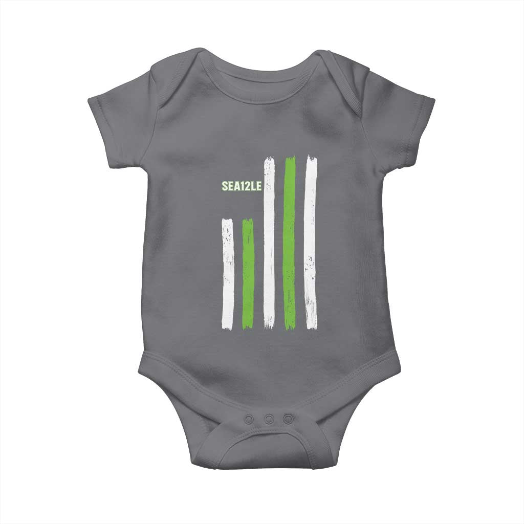 SEA12LE Champion Football Fan Gift Baby Onesie Blue Green Pride TS12 Charcoal Print Your Wear