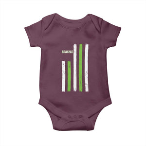 SEA12LE Champion Football Fan Gift Baby Onesie Blue Green Pride TS12 Maroon Print Your Wear