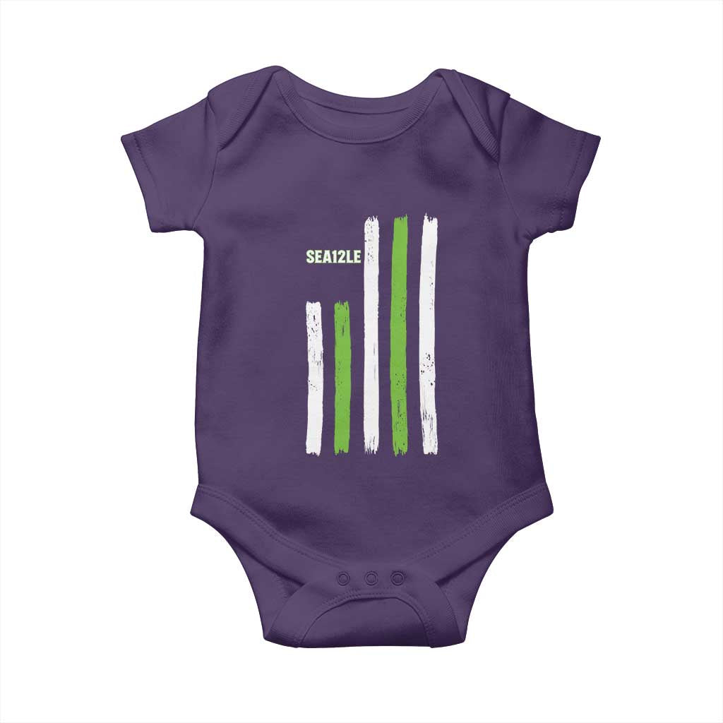 SEA12LE Champion Football Fan Gift Baby Onesie Blue Green Pride TS12 Purple Print Your Wear