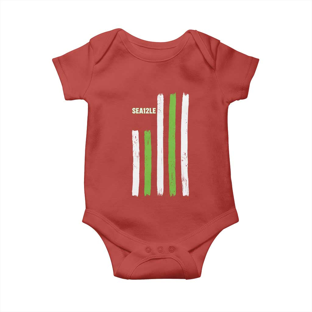 SEA12LE Champion Football Fan Gift Baby Onesie Blue Green Pride TS12 Red Print Your Wear