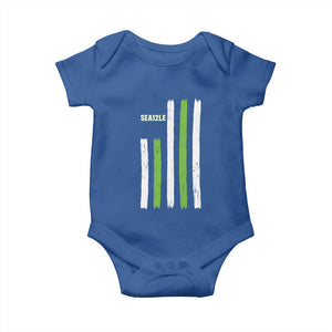 SEA12LE Champion Football Fan Gift Baby Onesie Blue Green Pride TS12 Royal Blue Print Your Wear