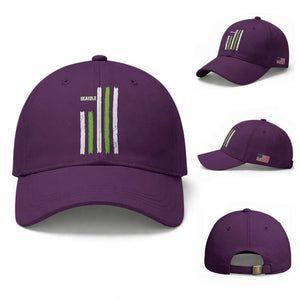 SEA12LE Champion Football Fan Gift Baseball Cap Blue Green Pride TS12 Baseball Cap Universal Fit Purple Print Your Wear