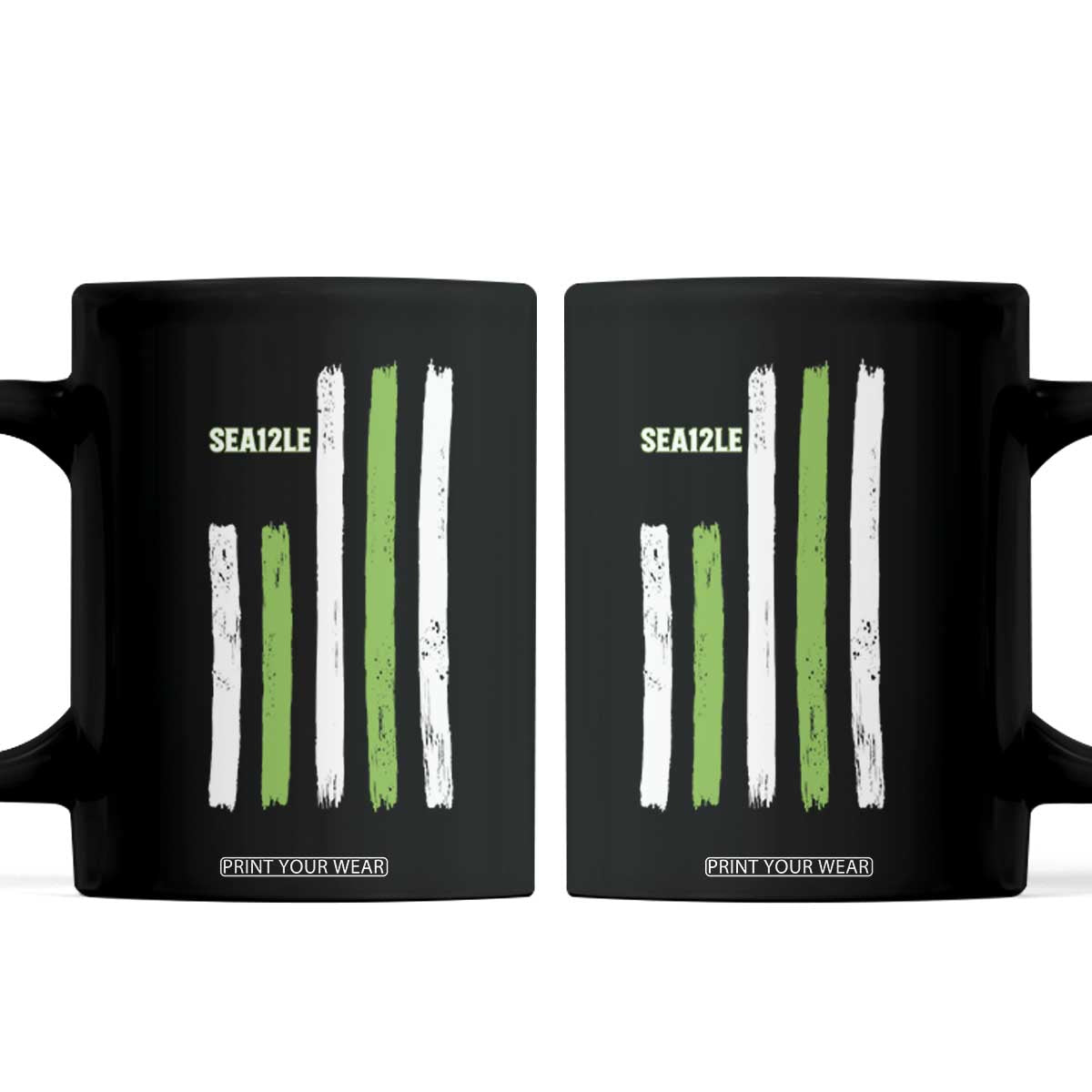 SEA12LE Champion Football Fan Gift Coffee Mug Blue Green Pride TS12 Black Print Your Wear