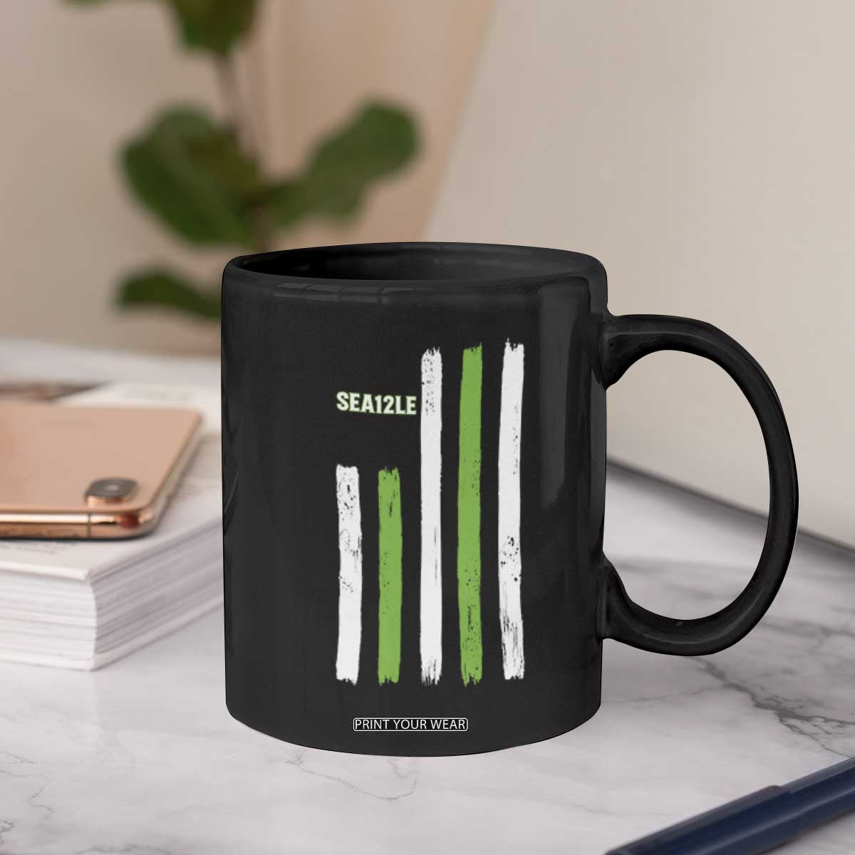 SEA12LE Champion Football Fan Gift Coffee Mug Blue Green Pride TS12 Print Your Wear