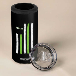 SEA12LE Champion Football Fan Gift 4 in 1 Can Cooler Tumbler Blue Green Pride TS12 Print Your Wear