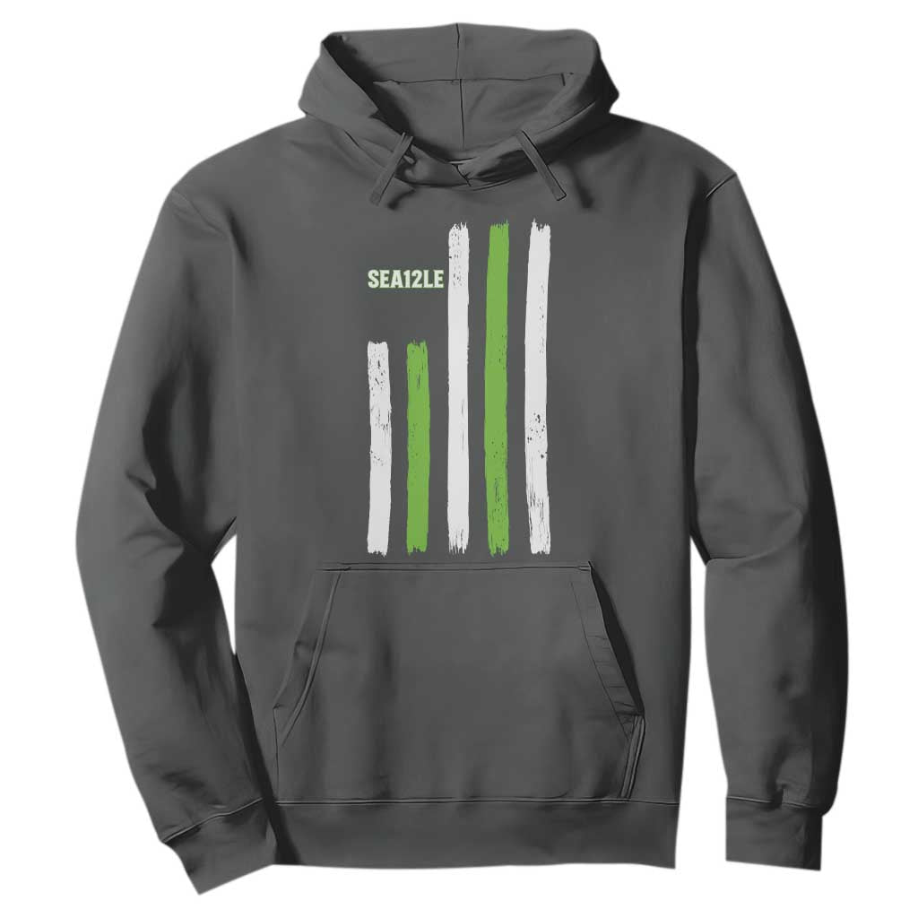 SEA12LE Champion Football Fan Gift Hoodie Blue Green Pride TS12 Dark Heather Print Your Wear