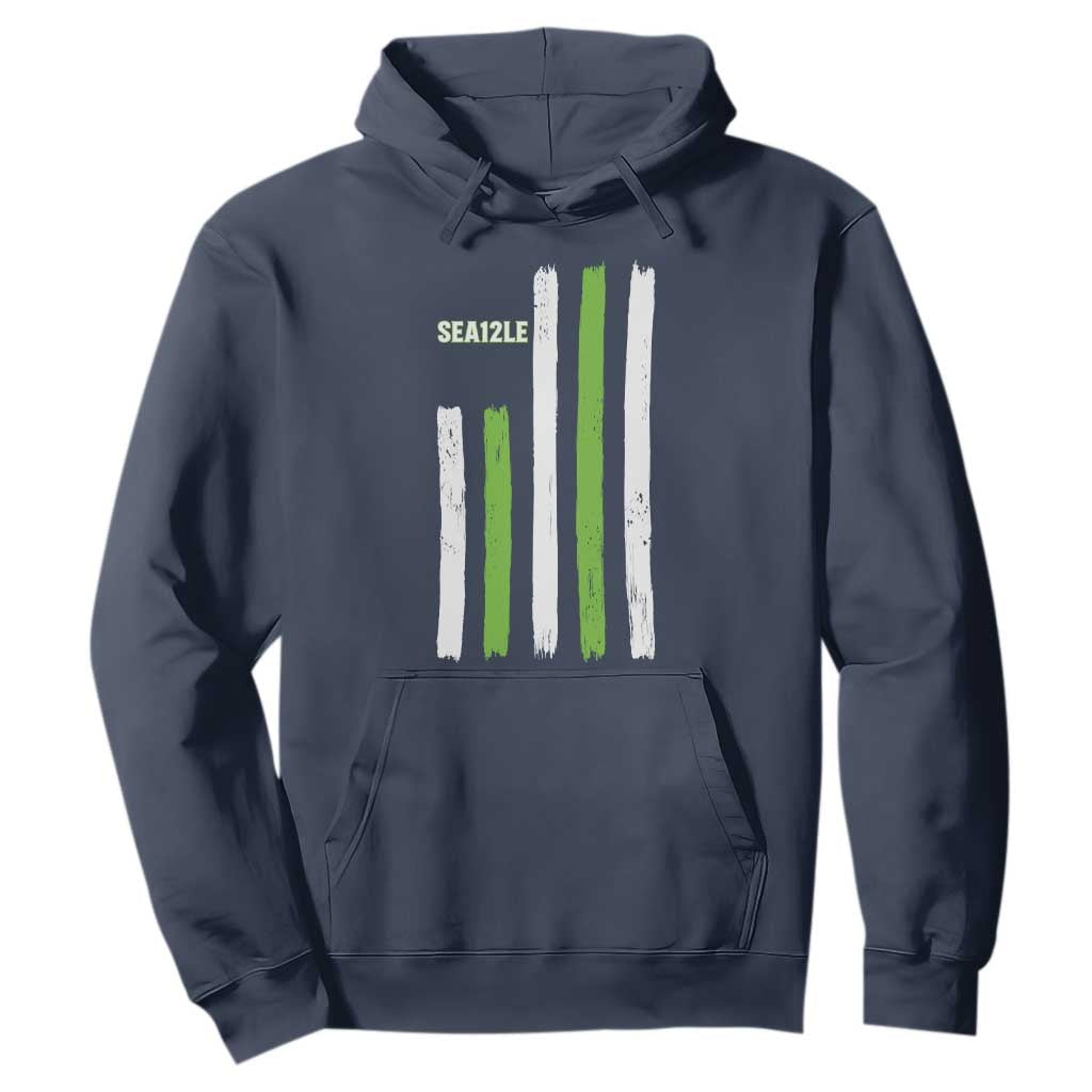 SEA12LE Champion Football Fan Gift Hoodie Blue Green Pride TS12 Navy Print Your Wear