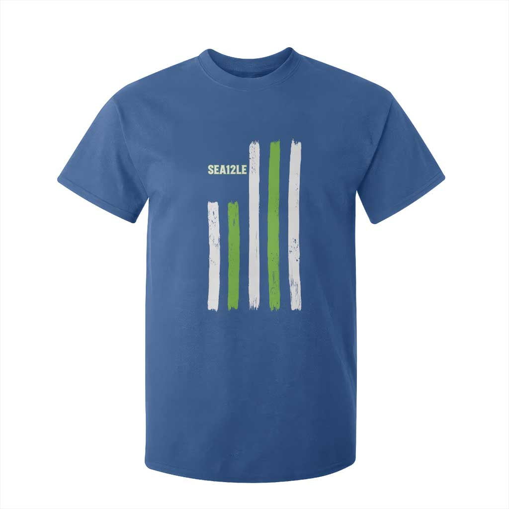 SEA12LE Champion Football Fan Gift T Shirt For Kid Blue Green Pride TS12 Royal Blue Print Your Wear