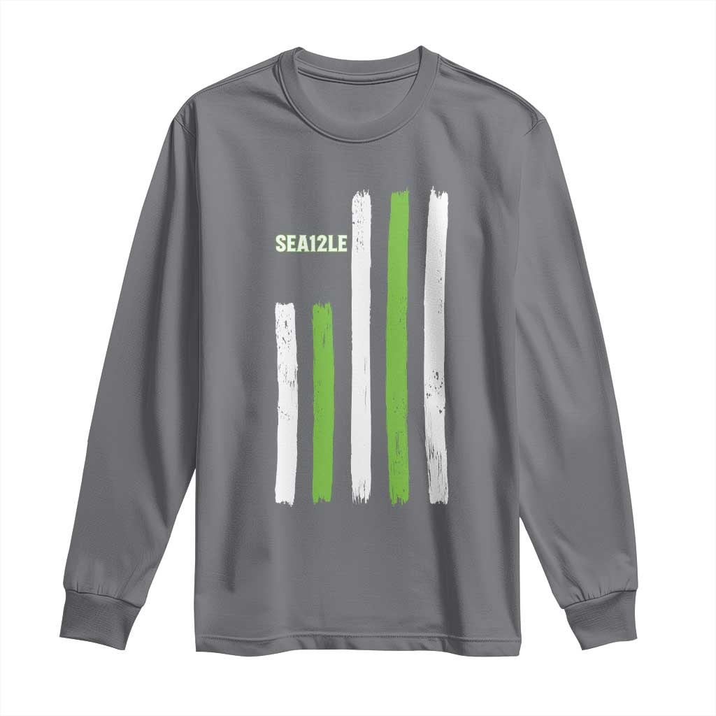 SEA12LE Champion Football Fan Gift Long Sleeve Shirt Blue Green Pride TS12 Charcoal Print Your Wear
