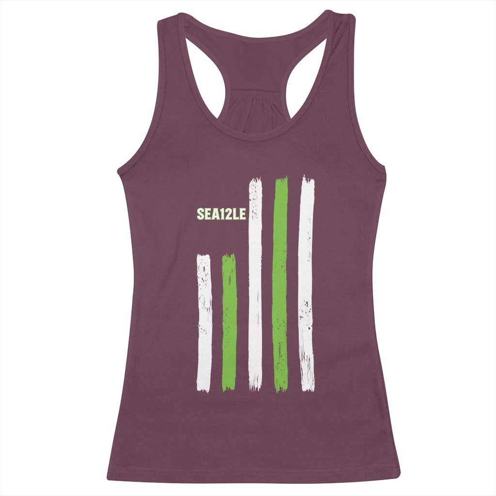 SEA12LE Champion Football Fan Gift Racerback Tank Top Blue Green Pride TS12 Maroon Print Your Wear