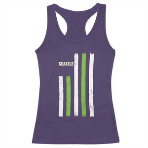 SEA12LE Champion Football Fan Gift Racerback Tank Top Blue Green Pride TS12 Purple Print Your Wear