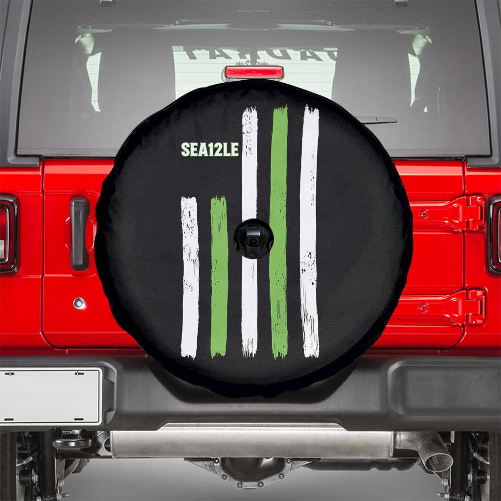 SEA12LE Champion Football Fan Gift Spare Tire Cover Blue Green Pride TS12 Black Print Your Wear