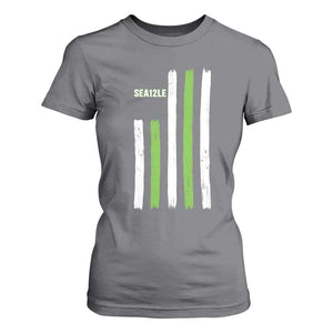 SEA12LE Champion Football Fan Gift T Shirt For Women Blue Green Pride TS12 Charcoal Print Your Wear