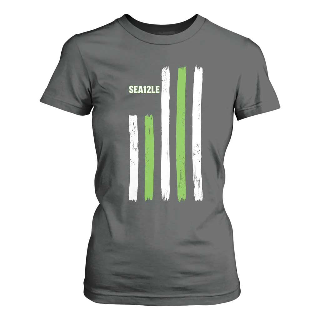 SEA12LE Champion Football Fan Gift T Shirt For Women Blue Green Pride TS12 Dark Heather Print Your Wear