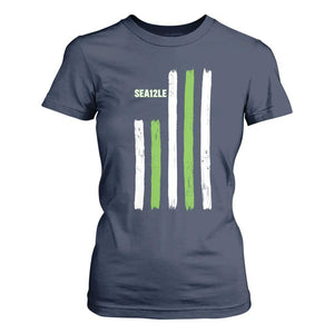 SEA12LE Champion Football Fan Gift T Shirt For Women Blue Green Pride TS12 Navy Print Your Wear
