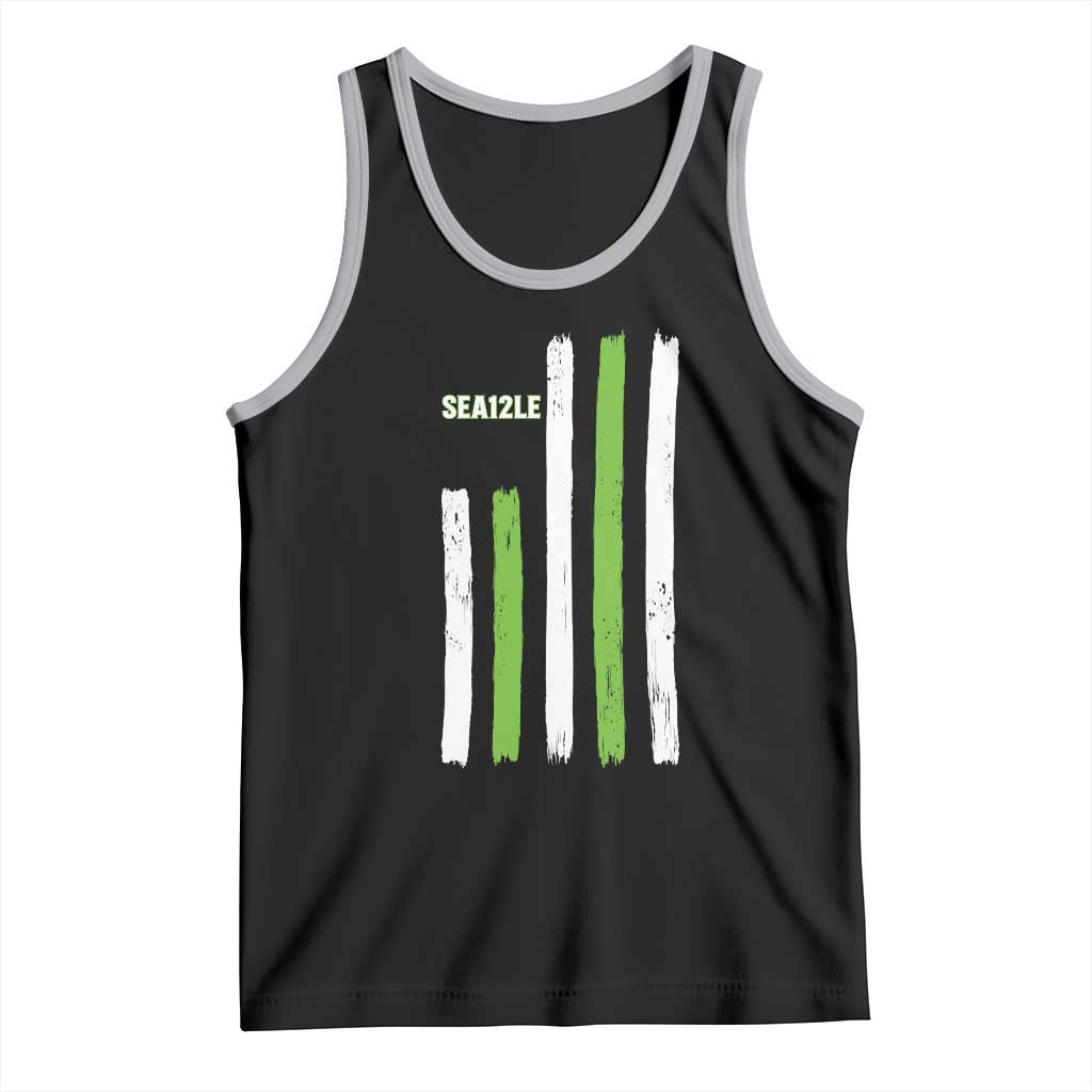 SEA12LE Champion Football Fan Gift Tank Top Blue Green Pride TS12 Black Athletic Heather Print Your Wear