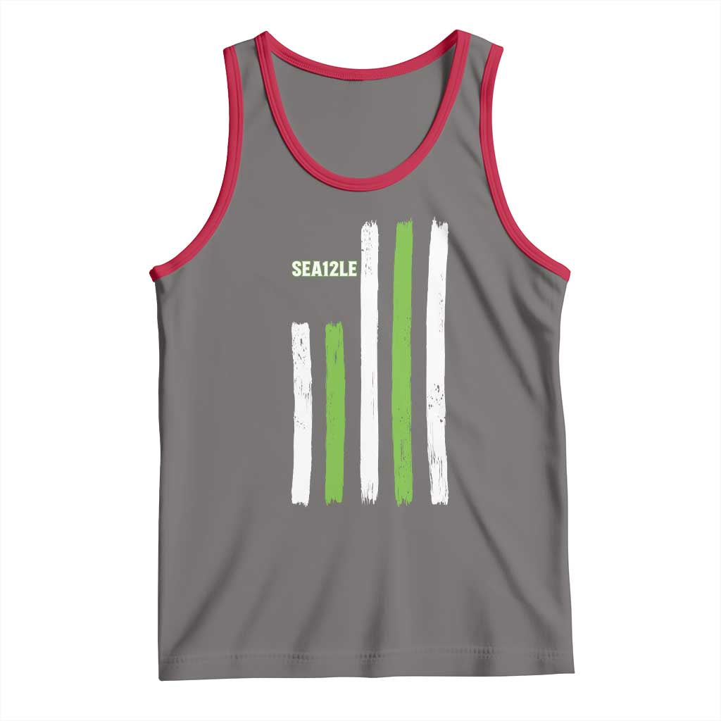SEA12LE Champion Football Fan Gift Tank Top Blue Green Pride TS12 Deep Heather Red Print Your Wear
